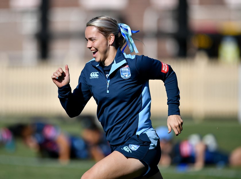 Vette-Welsh: All smiles ahead of the 2019 Origin victory over Queensland