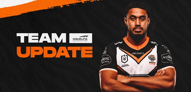 Team Update: Round 17 vs Parramatta Eels