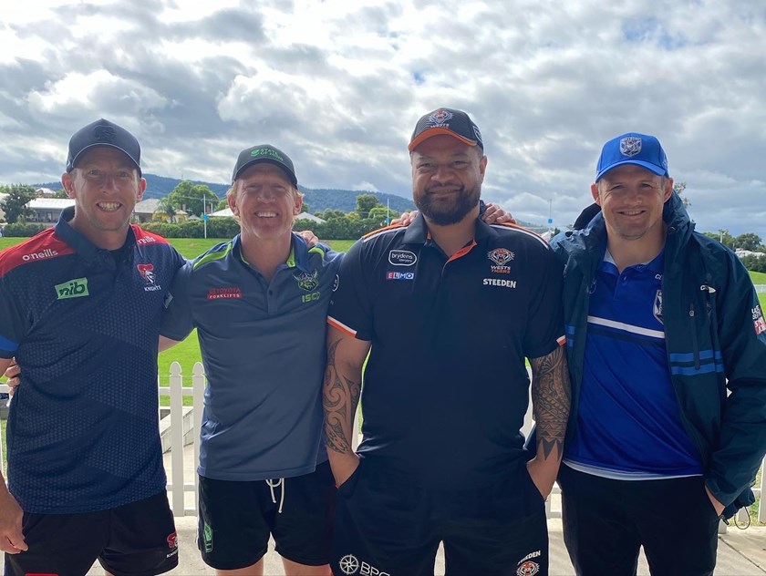 Taniela with Kurt Gidley, Alan Tongue and Josh Morris 