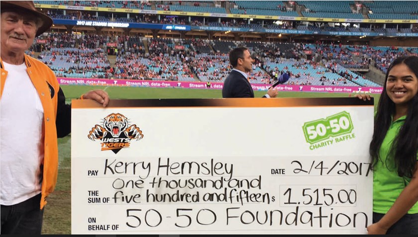 Family favourite Kerry Hemsley: Winner of Wests Tigers 50/50 Charity Raffle in 2017