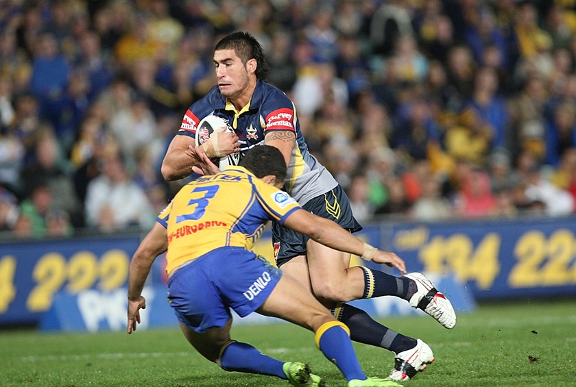 Tamou on debut against the Eels in 2009