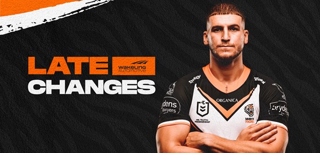 Late Changes: Round 20 vs Brisbane Broncos