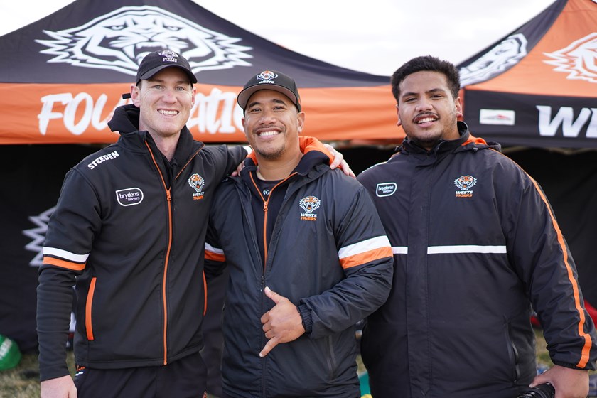 Community Manager, Keehan Diamond (L-R) with David Fauonuku and Kenny Tuala 