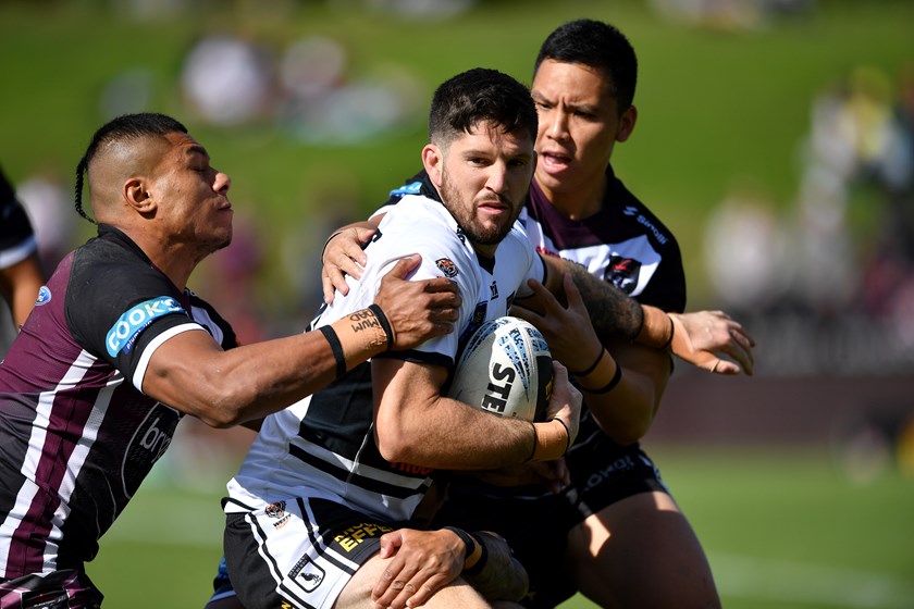 Tom Freebairn in action for Wests Magpies in the NSW Cup this season