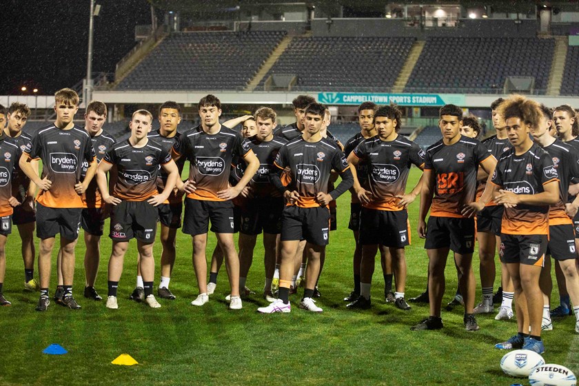 Wests Tigers Under 16's Cubs in training ahead of trip to Tamworth 