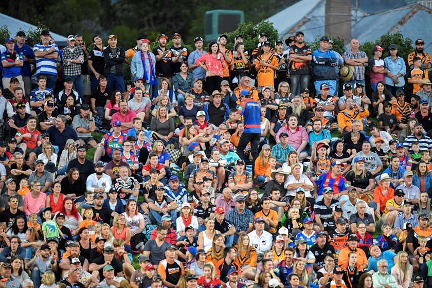 Wests Tigers vs Newcastle Knights at Scully Park in 2018