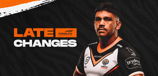 Late Changes: Round 22 vs Cronulla Sharks