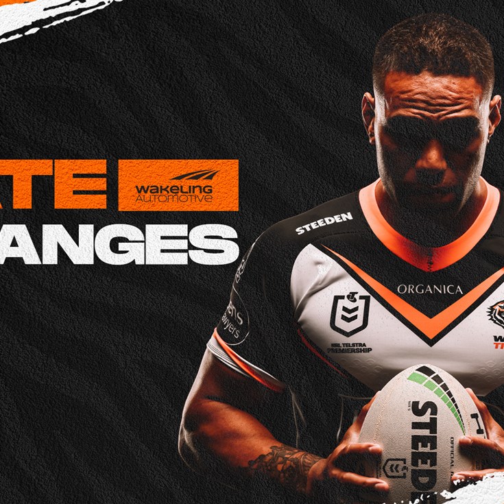 Late Changes: Round 24 vs St George Illawarra Dragons