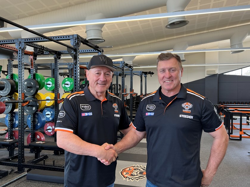 Tim Sheens and David Furner at the Centre of Excellence 