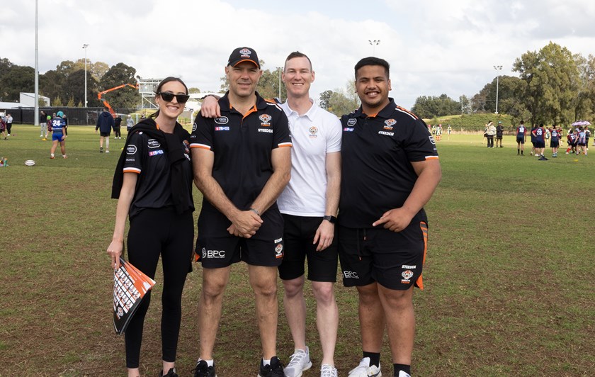 Wests Tigers Community team with John Skandalis 