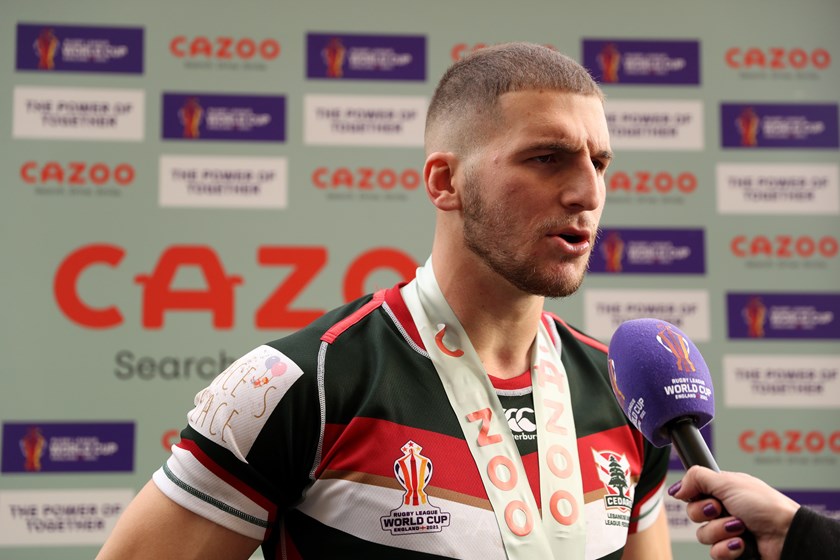 Adam Doueihi after player of the match performance for Lebanon