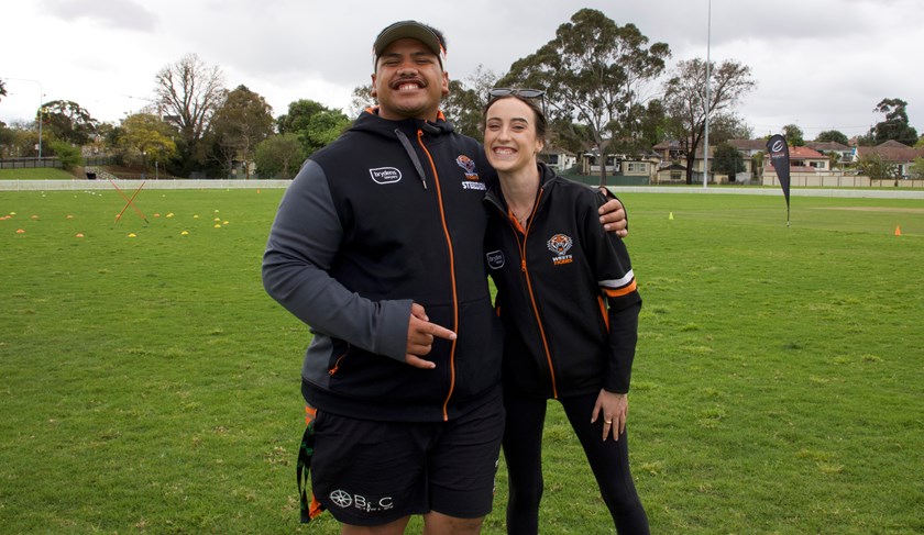 Community team members Kenneth Tuala and Grace Hull