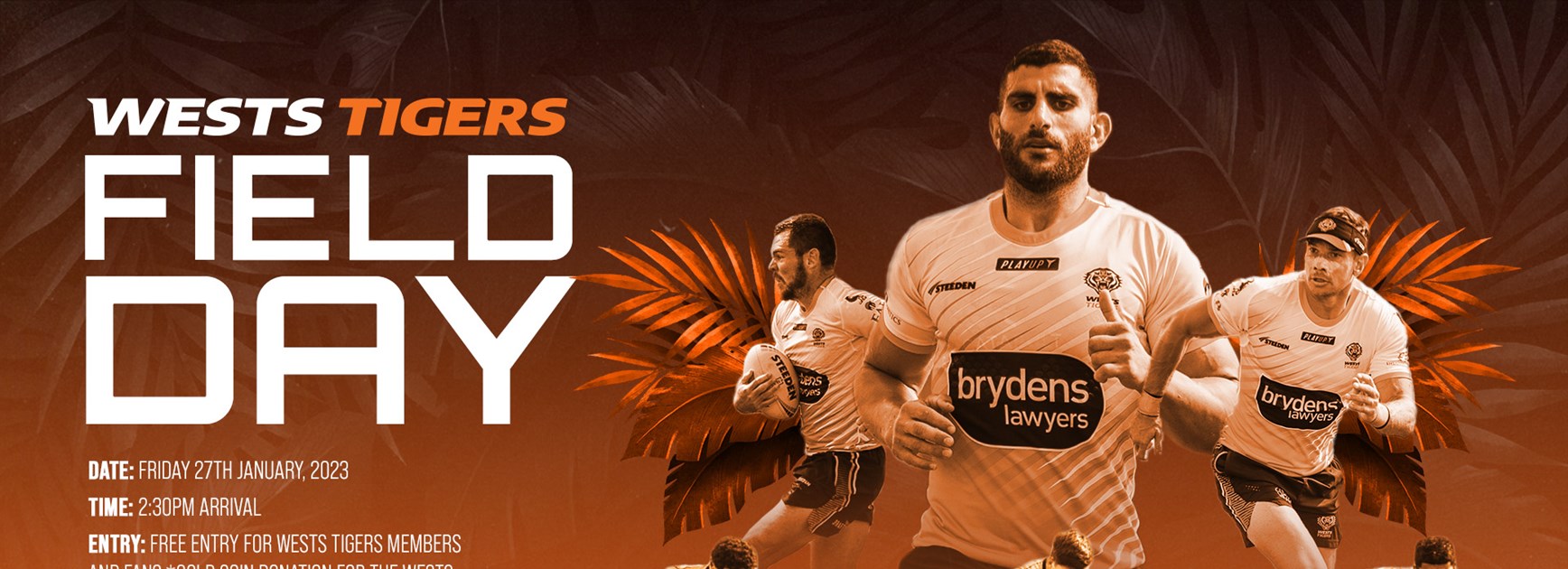 Join us for Wests Tigers Field Day