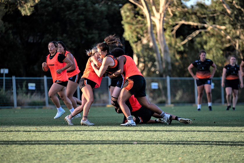 Ashleigh Werner in pre-season training