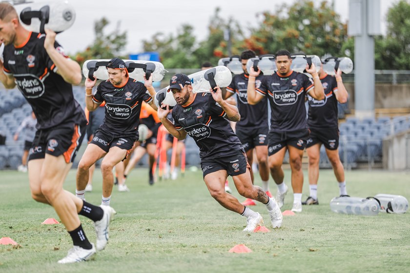 Carrying the load: Hard at work in pre-season
