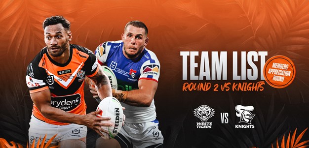 Team List: NRL Round 2 vs Knights