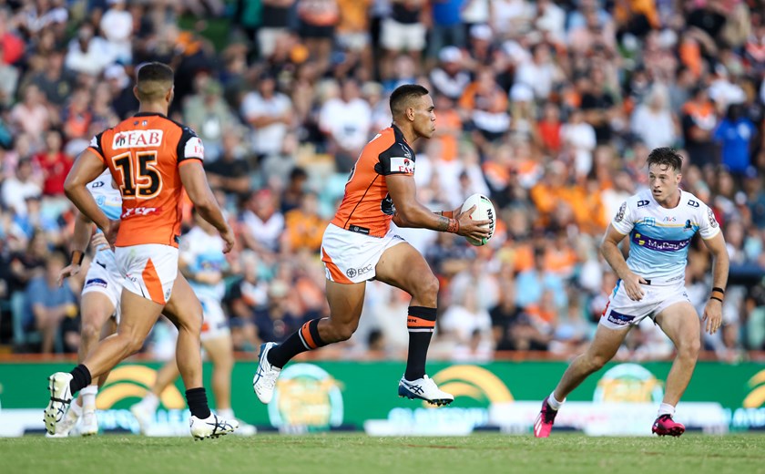 Joe Ofahengaue playing his first game of the year against the Titans last Sunday