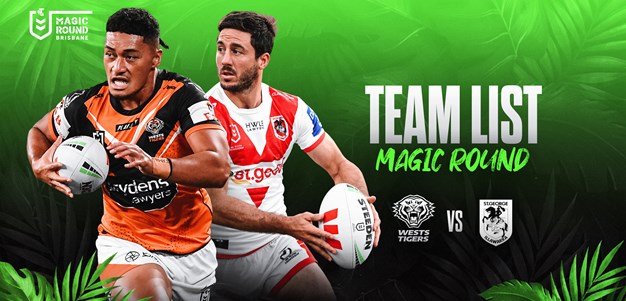 Team List: NRL Round 10 vs Dragons