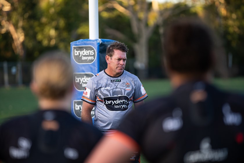 Wests Tigers NRLW head coach Brett Kimmorley 