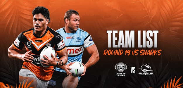 Team List: NRL Round 19 vs Sharks