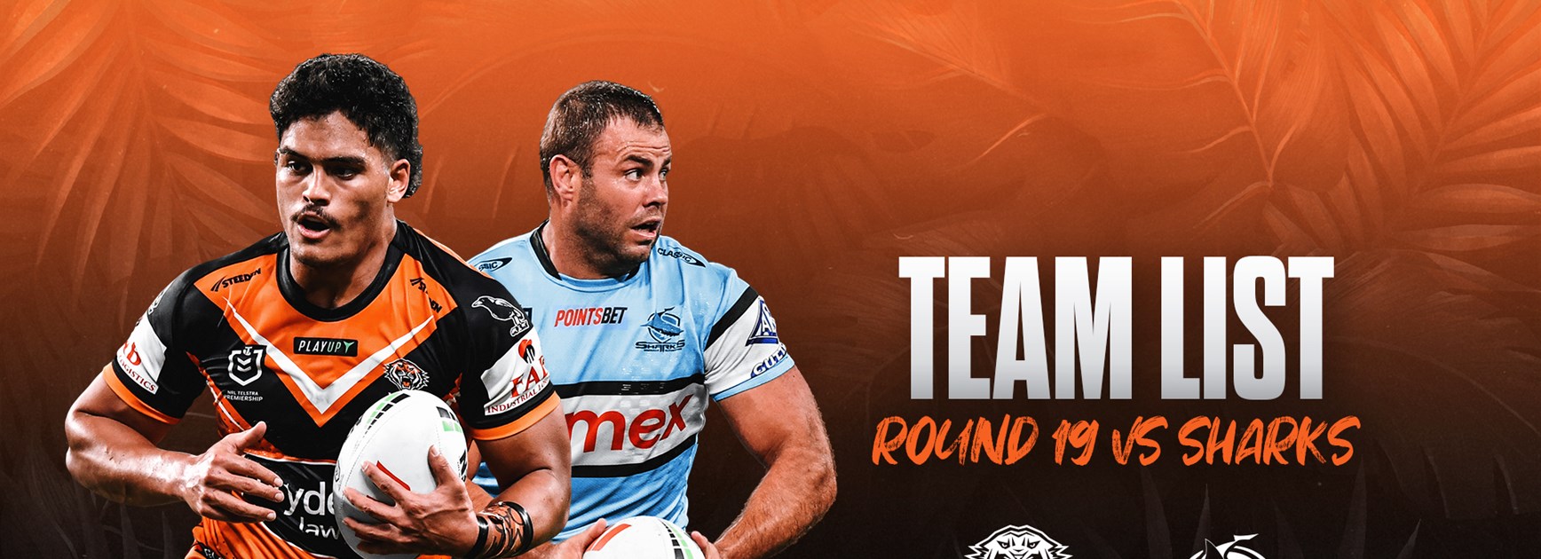 Team List: NRL Round 19 vs Sharks