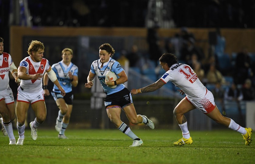 Hynes in action against Dragons in Round 18