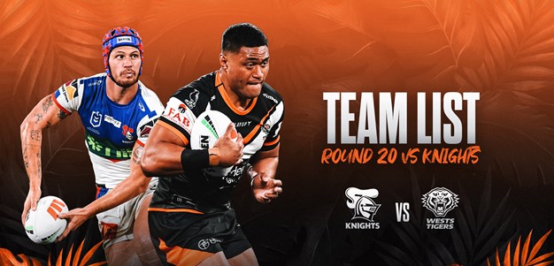 Team List: NRL Round 20 vs Knights