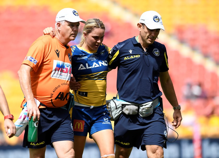 Vette-Welsh suffers knee injury playing for Eels against Broncos in 2021