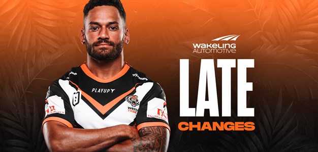 Late Changes: Round 22 vs Rabbitohs