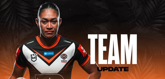 Team Update: NRLW Round 2 vs Sharks