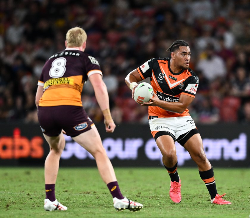 Matamua in action against the Broncos in Round 5