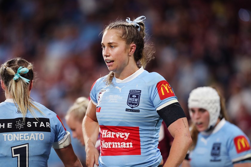 Co-captain of the NSW Women's Origin team earlier this year 