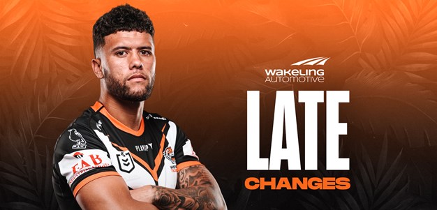 Late Changes: NRL Round 23 vs Raiders