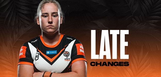 Late Changes: NRLW Round 3 vs Raiders