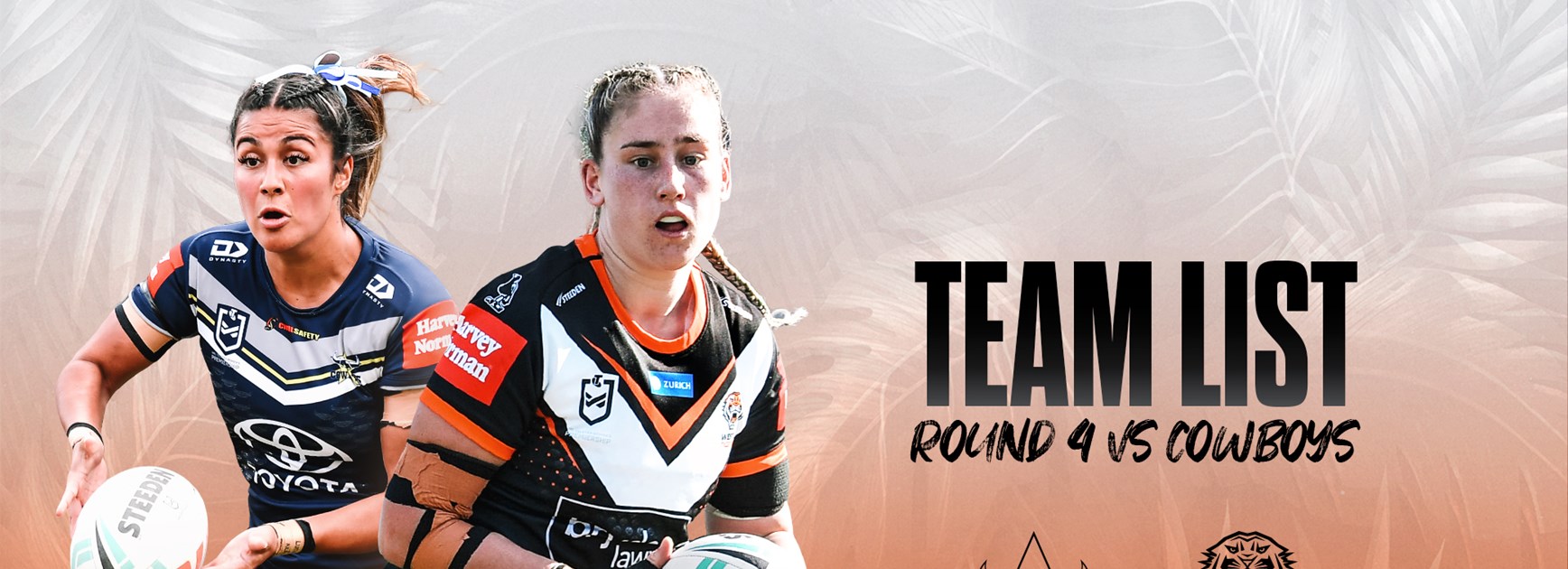Team List: NRLW Round 4 vs Cowboys