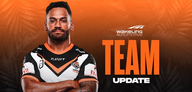 Team Update: NRL Round 24 vs Warriors