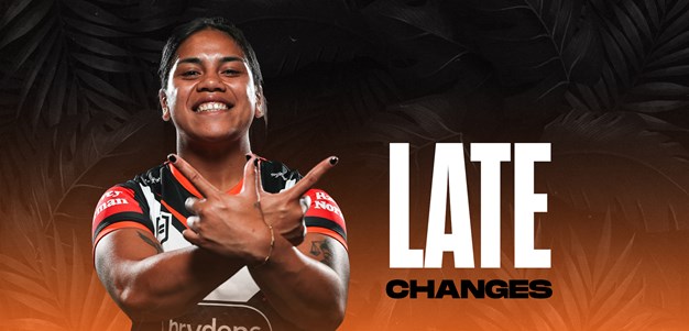 Late Changes: NRLW Round 5 vs Dragons