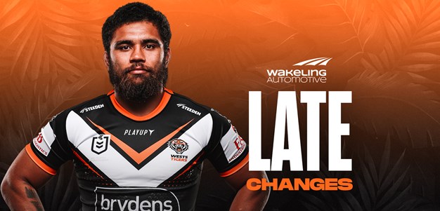 Late Changes: NRL Round 26 vs Roosters