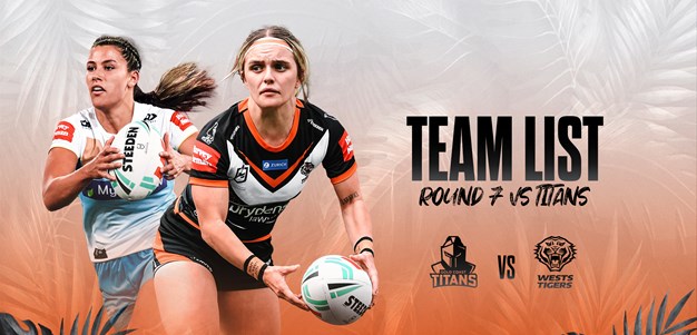 Team List: NRLW Round 7 vs Titans