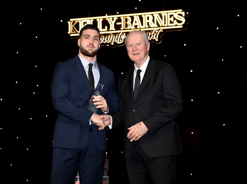 Jack Boyling with Wests Tigers Director Rick Wayde