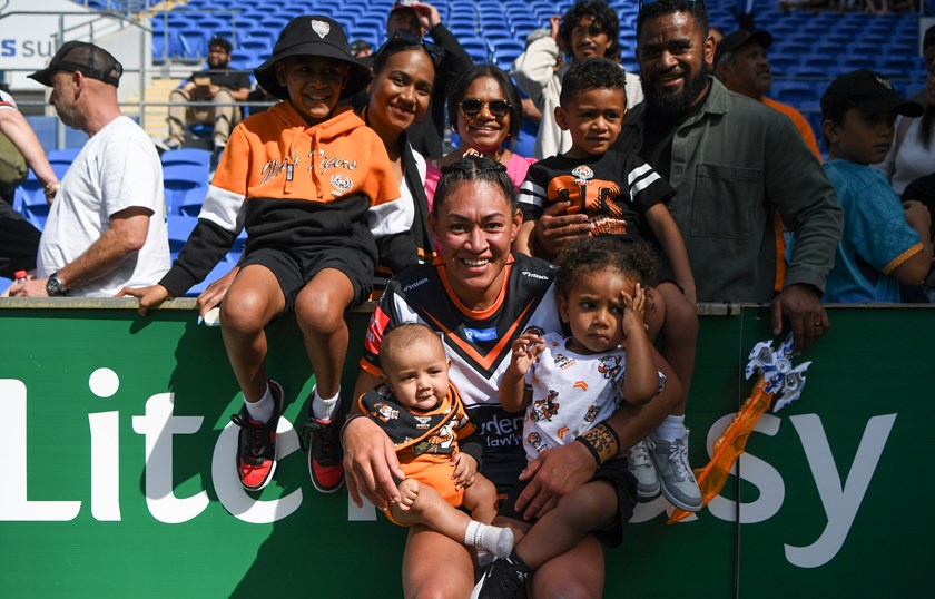 Pauline with family and friends on the Gold Coast last weekend