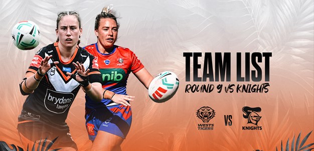 Team List: NRLW Round 9 vs Knights