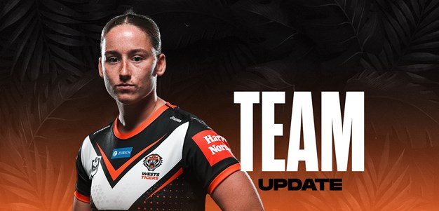 Team Update: NRLW Round 9 vs Knights