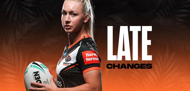 Late Changes: NRLW Round 9 vs Knights