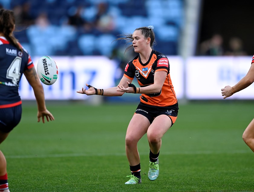 Staines maker her Wests Tigers NRLW debut in Round 6 against the Roosters