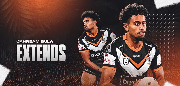 Jahream Bula extends stay at Wests Tigers