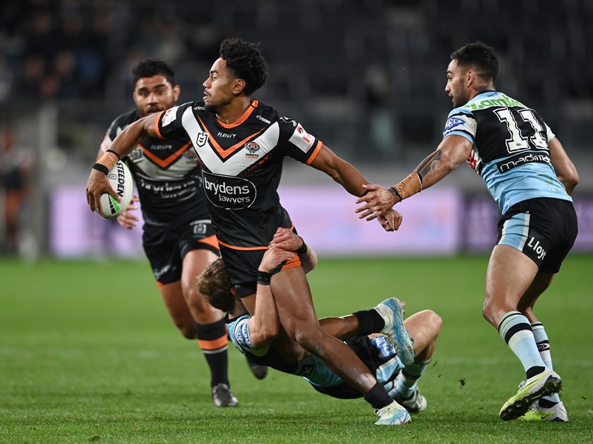 Bula proving a handful against the Sharks in Round 19