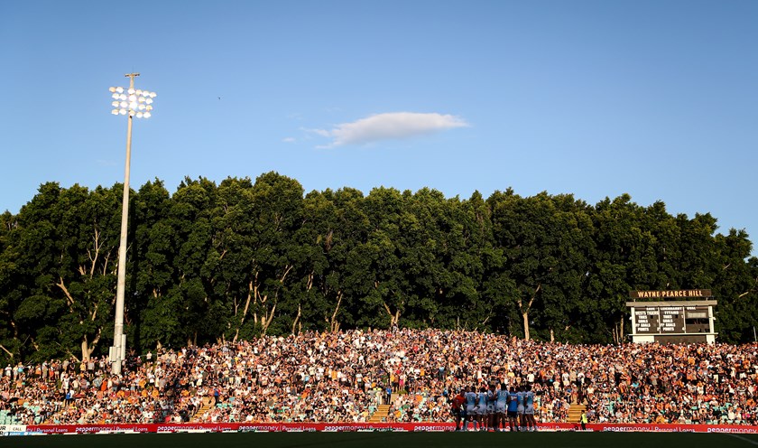 Fans fill the hill at Leichhardt for opening match of the 2023 season against Titans 