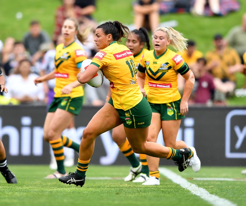 Millie Boyle and Apps against the Kiwi Ferns in 2019