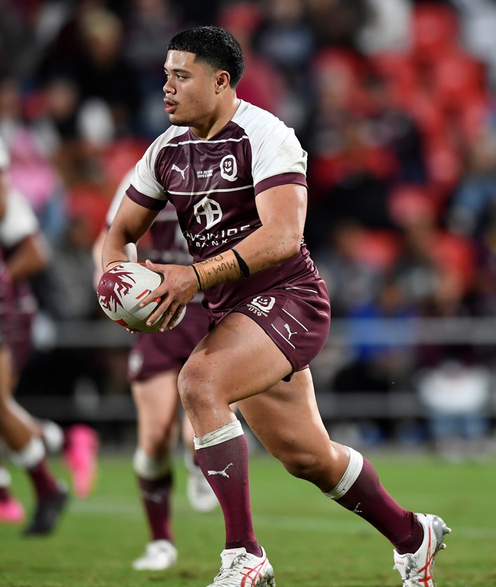 Faagutu in action for Queensland U/19s in 2023 